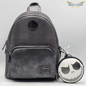 Loungefly The Nightmare Before Christmas Jack Skellington Textured Mini Backpack